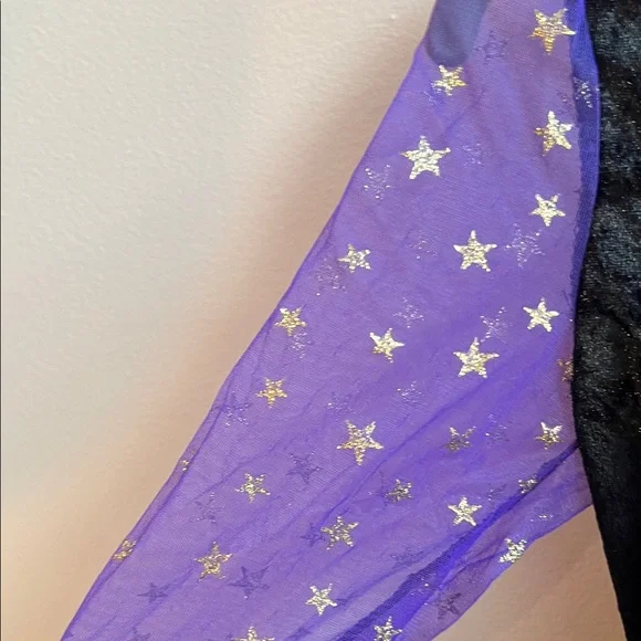 Chasing Fireflies Purple and Black Starry Witch Costume with Hat - Picture 5 of 6